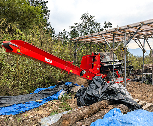 重機での作業風景