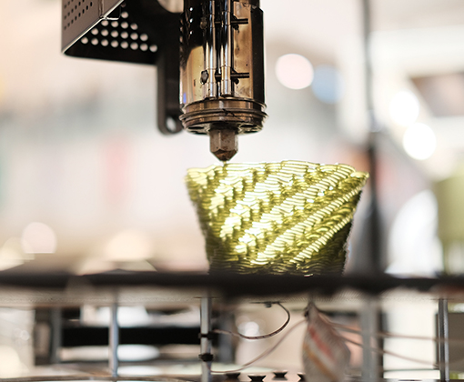 3Dプリントの造形中